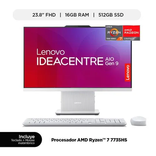 [MHT000025] 🎉 ¡All-in-One Lenovo IdeaCentre 24ARR9: Rápida, Py otente para Tu Negocio! 💻✨